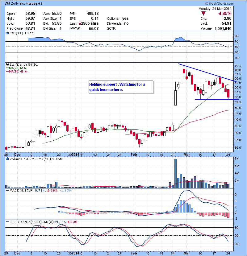 ZU Holding support . Watching for a quick bounce here.