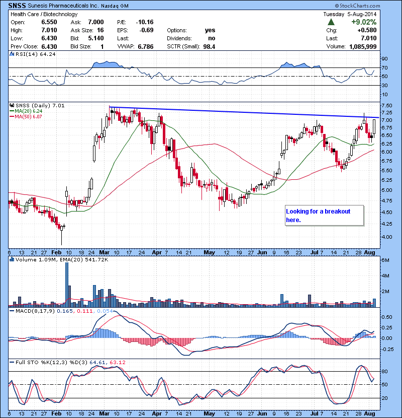 SNSS Breakout watch.