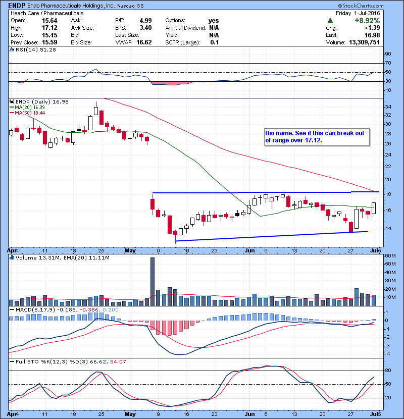 ENDP Bio name. See if this can break out of range over 17.12.